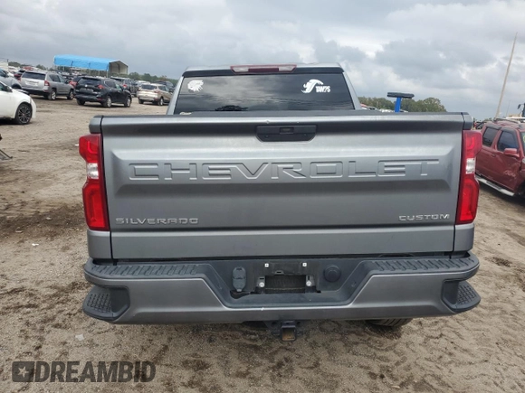 2020 Chevrolet Silverado 1500 Custom with VIN 3GCPWBEK7LG374754, listed as a Copart auction lot 79290414 with 100,469 mi miles and Clean Title. Bid and sale history available at carsss.com. Image 6.