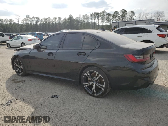 2022 BMW 3 Series 330i xDrive with VIN 3MW5R7J00N8C70083, listed as a Copart auction lot 46079925 with 54,830 mi miles and Clean Title. Bid and sale history available at carsss.com. Image 2.