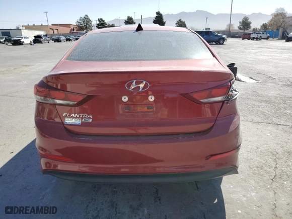2017 Hyundai Elantra SE with VIN KMHD74LF3HU128818, listed as a Copart auction lot 50088785 with 123,493 mi miles and Salvage Title. Bid and sale history available at carsss.com. Image 6.