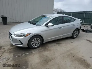 2017 Hyundai Elantra SE with VIN KMHD74LF1HU423707, listed as a Copart auction lot 51880985 with 108,604 mi miles and Salvage Title. Bid and sale history available at carsss.com. Image 1.