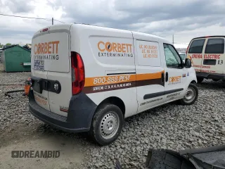 2020 Ram ProMaster City Cargo Tradesman with VIN ZFBHRFAB0L6S23154, listed as a Copart auction lot 55013204 with 69,542 mi miles and . Bid and sale history available at DreamBid. Image 3.
