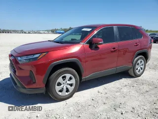 2025 Toyota RAV4 LE with VIN 2T3K1RFV4SW375465, listed as a Copart auction lot 50133915 with 4,170 mi miles and Salvage Title. Bid and sale history available at carsss.com. Image 1.