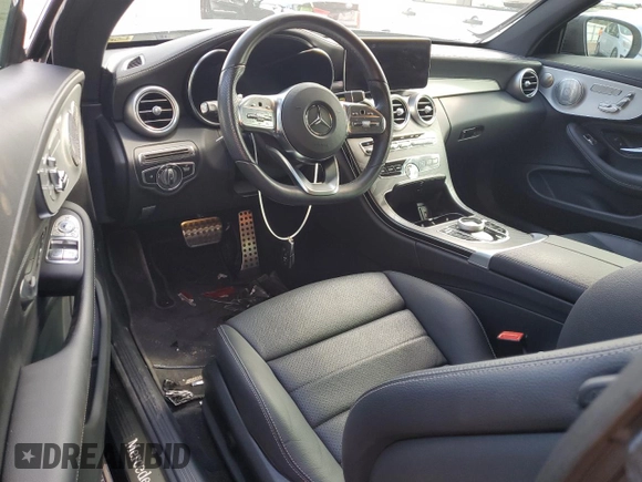2023 Mercedes-Benz C 300 with VIN W1KWJ8DB2PG131066, listed as a Copart auction lot 78789684 with 9,617 mi miles and Salvage Title. Bid and sale history available at DreamBid. Image 8.