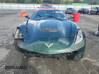 2014 Chevrolet Corvette 2LT with VIN 1G1YC2D7XE5127466, listed as a Copart auction lot 74580694 with 14,516 mi miles and Salvage Title. Bid and sale history available at carsss.com. Image 5.