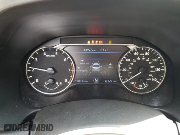 2022 Nissan Altima 2.5 SV with VIN 1N4BL4DV6NN396139, listed as a Copart auction lot 51179335 with 53,861 mi miles and Salvage Title. Bid and sale history available at carsss.com. Image 9.