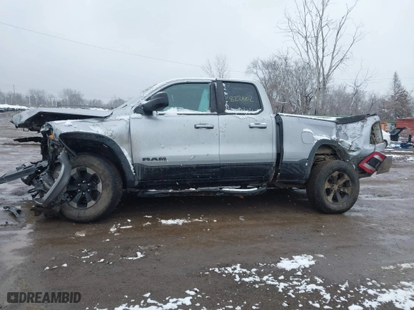 2019 Ram 1500 Rebel with VIN 1C6RRFEG1KN822602, listed as a IAAI auction lot 41156572 with 74,016 mi miles. Bid and sale history available at carsss.com. Image 14.
