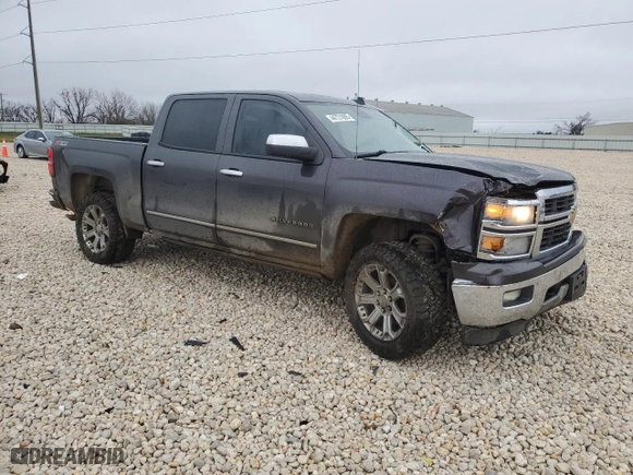 2014 Chevrolet Silverado 1500 LTZ with VIN 3GCUKSEJ7EG529442, listed as a Copart auction lot 44731865 with NaN miles and Salvage Title. Bid and sale history available at carsss.com. Image 4.