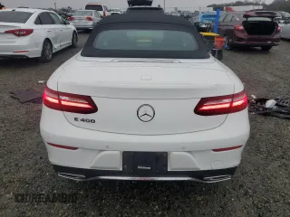 2018 Mercedes-Benz E-Class E 400 with VIN WDD1K6FB3JF041124, listed as a Copart auction lot 43188985 with 19,654 mi miles and Salvage Title. Bid and sale history available at carsss.com. Image 6.