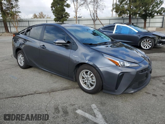 2022 Toyota Prius L Eco with VIN JTDKAMFU9N3169978, listed as a Copart auction lot 51473665 with 52,688 mi miles and Salvage Title. Bid and sale history available at carsss.com. Image 4.
