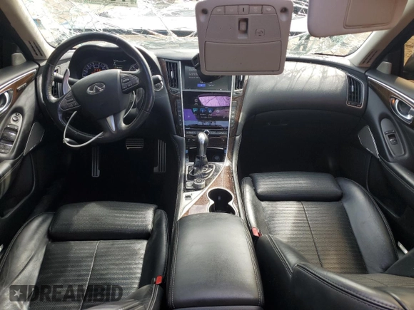 2017 Infiniti Q50 Red Sport 400 with VIN JN1FV7AR4HM871301, listed as a Copart auction lot 70088934 with 11,803 mi miles and Salvage Title. Bid and sale history available at carsss.com. Image 8.