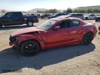 2004 Mazda RX-8 with VIN JM1FE173240107817, listed as a Copart auction lot 75936604 with 164,779 mi miles and Salvage Title. Bid and sale history available at carsss.com. Image 1.
