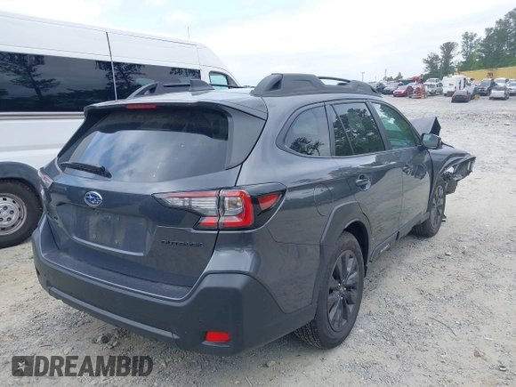 2025 Subaru Outback Onyx z VIN 4S4BTALC2S3182941, wystawiony jako IAAI lot #42150584 z przebiegiem Nie podano mil oraz . Historia ofert i sprzedaży dostępna na DreamBid. Obrazek 4.
