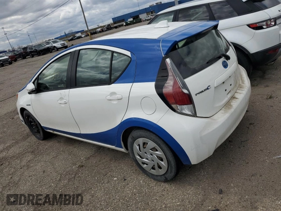 2016 Toyota Prius One with VIN JTDKDTB38G1125158, listed as a Copart auction lot 53308585 with 107,919 mi miles and Clean Title. Bid and sale history available at carsss.com. Image 2.