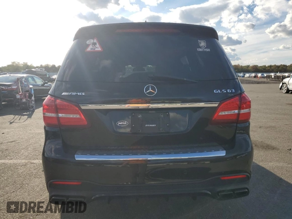 2018 Mercedes-Benz GLS 63 AMG with VIN 4JGDF7FE5JB060580, listed as a Copart auction lot 74040014 with 62,749 mi miles and Salvage title. Bid and sale history available at DreamBid. Image 6.
