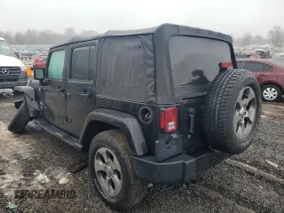 2018 Jeep Wrangler JK Unlimited Sahara with VIN 1C4HJWEG9JL927443, listed as a Copart auction lot 44987485 with 71,252 mi miles and Salvage Title. Bid and sale history available at carsss.com. Image 2.