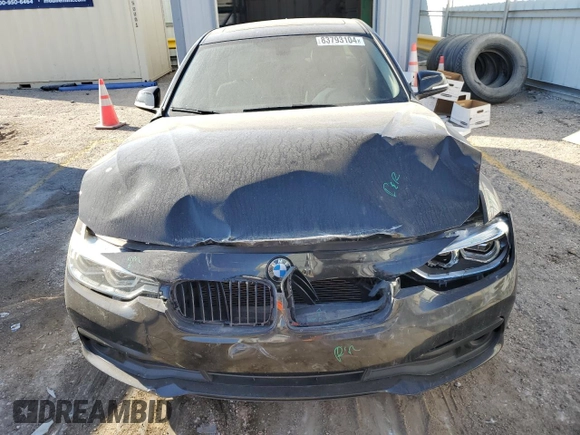 2018 BMW 3 Series 320i with VIN WBA8E1G55JNU91579, listed as a Copart auction lot 83793104 with 66,218 mi miles and Salvage Title. Bid and sale history available at carsss.com. Image 5.