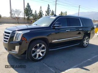 2018 Cadillac Escalade ESV Luxury z VIN 1GYS3HKJ2JR139302, wystawiony jako Copart lot #56713535 z przebiegiem 155 722 mil mil oraz Tytuł czysty. Historia ofert i sprzedaży dostępna na DreamBid. Obrazek 1.