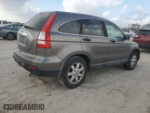2009 Honda CR-V EX with VIN 5J6RE48569L012210, listed as a Copart auction lot 44031145 with 289,356 mi miles and Salvage Title. Bid and sale history available at carsss.com. Image 3.