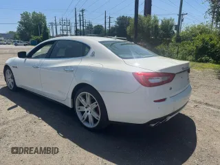 2014 Maserati Quattroporte S Q4 z VIN ZAM56RRA5E1106512, wystawiony jako Copart lot #59744655 z przebiegiem 83 312 mil mil oraz Czysty tytuł • Clean title. Historia ofert i sprzedaży dostępna na DreamBid. Obrazek 3.