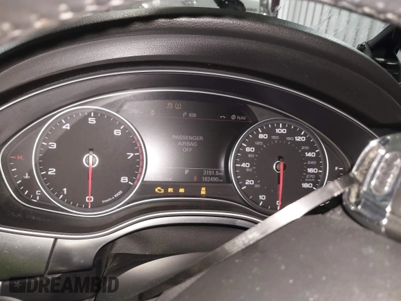 2012 Audi A6 3.0T Prestige with VIN WAUBGAFC1CN025117, listed as a IAAI auction lot 42027261 with 162,490 mi miles. Bid and sale history available at carsss.com. Image 12.