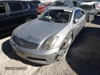 2005 Infiniti G35 Coupe with VIN JNKCV54E25M416163, listed as a Copart auction lot 71512864 with 224,819 mi miles and Non Repairable. Bid and sale history available at carsss.com. Image 1.