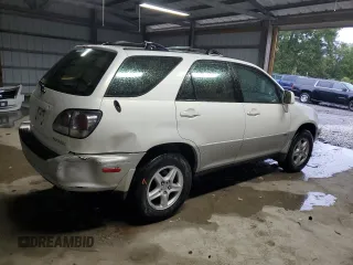 2002 Lexus RX 300 with VIN JTJGF10U020145657, listed as a Copart auction lot 73469444 with 158,077 mi miles and Salvage Title. Bid and sale history available at carsss.com. Image 3.