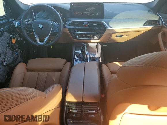 2021 BMW 5 Series 530i with VIN WBA53BH06MWX21033, listed as a Copart auction lot 47253455 with 47,635 mi miles and Salvage title. Bid and sale history available at DreamBid. Image 8.