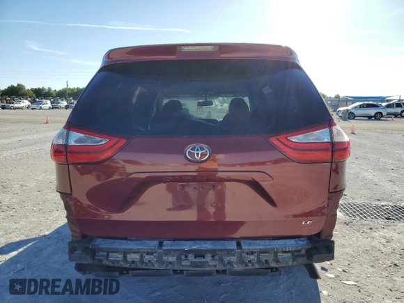 2016 Toyota Sienna LE AAS with VIN 5TDKK3DC7GS692855, listed as a Copart auction lot 50134735 with 202,252 mi miles and Salvage Title. Bid and sale history available at carsss.com. Image 6.