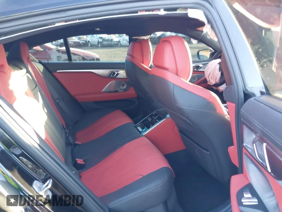 2024 BMW 8 Series M850i with VIN WBAGV8C00RCN95483, listed as a IAAI auction lot 41294811 with 1 mi miles. Bid and sale history available at carsss.com. Image 8.