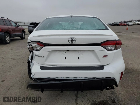 2025 Toyota Corolla SE with VIN 5YFS4MCE9SP217583, listed as a Copart auction lot 87674315 with 914 mi miles and Salvage Title. Bid and sale history available at carsss.com. Image 6.