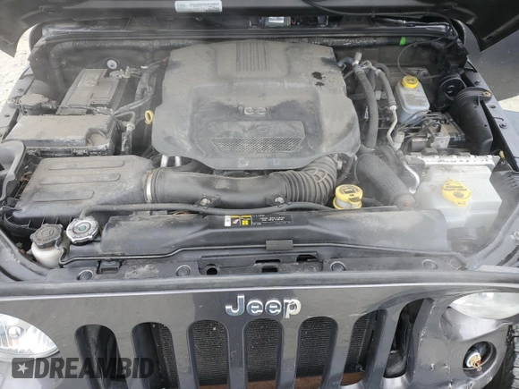 2018 Jeep Wrangler JK Unlimited Sport S with VIN 1C4BJWDG8JL827681, listed as a Copart auction lot 71954444 with 74,036 mi miles and Salvage Title. Bid and sale history available at carsss.com. Image 11.