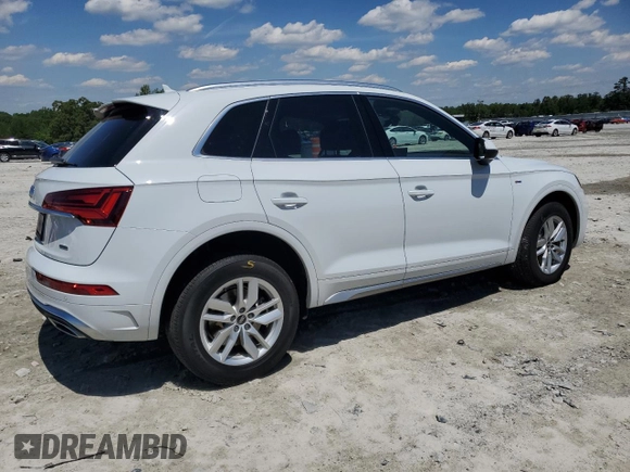 2023 Audi Q5 S line Premium z VIN WA1GAAFY2P2105890, wystawiony jako Copart lot #55735335 z przebiegiem 23 726 mil mil oraz Szkoda całkowita • Salvage title. Historia ofert i sprzedaży dostępna na DreamBid. Obrazek 3.