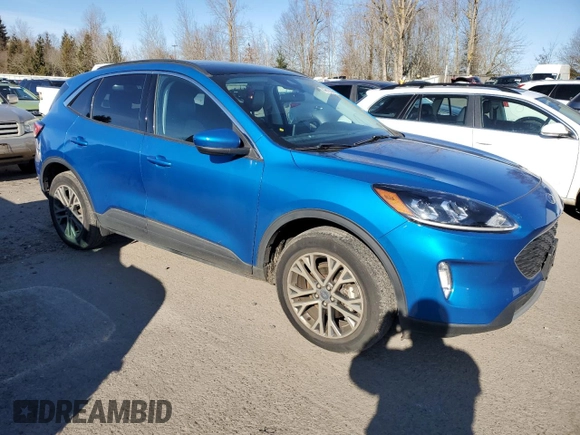 2021 Ford Escape SEL with VIN 1FMCU9H9XMUB02165, listed as a Copart auction lot 44816935 with 35,305 mi miles and Salvage Title. Bid and sale history available at DreamBid. Image 4.