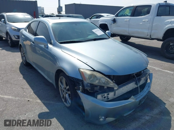 2008 Lexus IS 250 with VIN JTHBK262082063010, listed as a IAAI auction lot 42074210 with 254,695 mi miles. Bid and sale history available at carsss.com. Image 1.