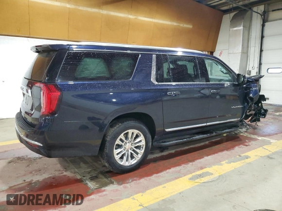 2024 GMC Yukon XL SLT z VIN 1GKS2GKD7RR229235, wystawiony jako Copart lot #56389855 z przebiegiem 19 125 mil mil oraz Szkoda całkowita • Salvage title. Historia ofert i sprzedaży dostępna na DreamBid. Obrazek 3.