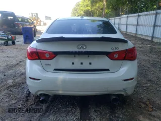 2017 Infiniti Q50 Premium with VIN JN1EV7AR2HM830404, listed as a Copart auction lot 57874785 with 104,369 mi miles and Salvage title. Bid and sale history available at DreamBid. Image 6.