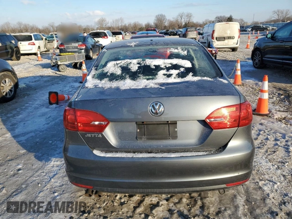 2014 Volkswagen Jetta Sedan S with VIN 3VW1K7AJ1EM382250, listed as a Copart auction lot 42019565 with 0 mi miles and Clean Title. Bid and sale history available at carsss.com. Image 6.