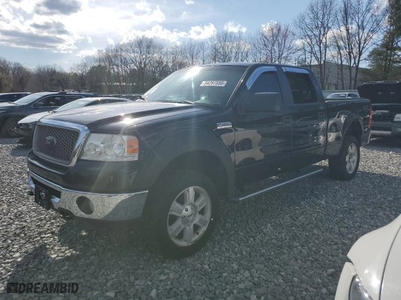 2008 Ford F-150 XLT with VIN 1FTPW14548FA34279, listed as a Copart auction lot 54297555 with 155,119 mi miles and Clean Title. Bid and sale history available at carsss.com. Image 1.