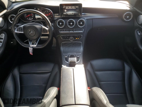2015 Mercedes-Benz C 300 Luxury with VIN 55SWF4KBXFU010770, listed as a Copart auction lot 49498305 with 118,345 mi miles and Salvage Title. Bid and sale history available at carsss.com. Image 8.