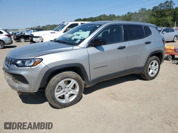 2023 Jeep Compass Sport z VIN 3C4NJDANXPT536715, wystawiony jako Copart lot #53182585 z przebiegiem 43 671 mil mil oraz Szkoda całkowita • Salvage title. Historia ofert i sprzedaży dostępna na DreamBid. Obrazek 1.