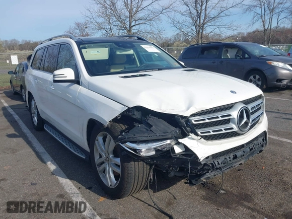 2017 Mercedes-Benz GLS 450 with VIN 4JGDF6EE6HA908431, listed as a IAAI auction lot 41914752 with 156,939 mi miles and . Bid and sale history available at DreamBid. Image 1.