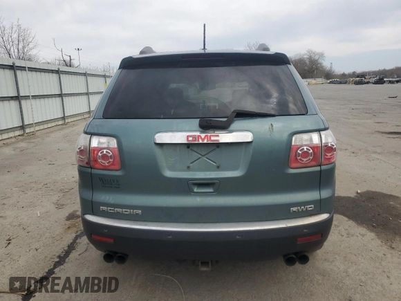 2010 GMC Acadia SLT2 with VIN 1GKLVNED8AJ122287, listed as a Copart auction lot 49960575 with 232,083 mi miles and Clean Title. Bid and sale history available at DreamBid. Image 6.