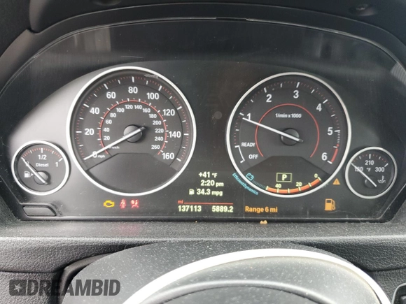 2014 BMW 3 Series 328d xDrive with VIN WBA3D5C59EKX99243, listed as a Copart auction lot 49320195 with 137,113 mi miles and Salvage Title. Bid and sale history available at carsss.com. Image 9.