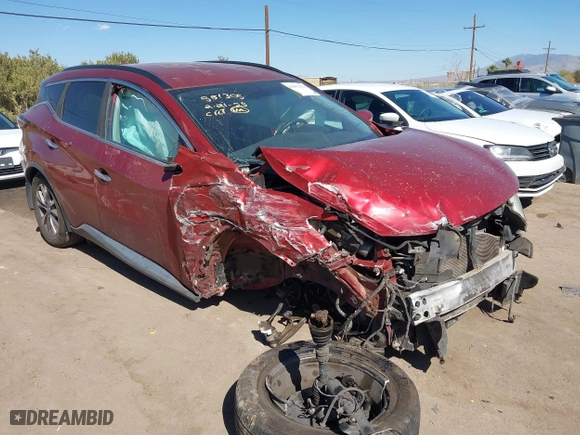 2015 Nissan Murano SL with VIN 5N1AZ2MHXFN254151, listed as a IAAI auction lot 41675133 with 146,013 mi miles. Bid and sale history available at carsss.com. Image 1.