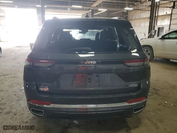 2024 Jeep Grand Cherokee Overland with VIN 1C4RJHDG9RC697450, listed as a Copart auction lot 54215594 with 3,529 mi miles and Salvage Title. Bid and sale history available at carsss.com. Image 6.