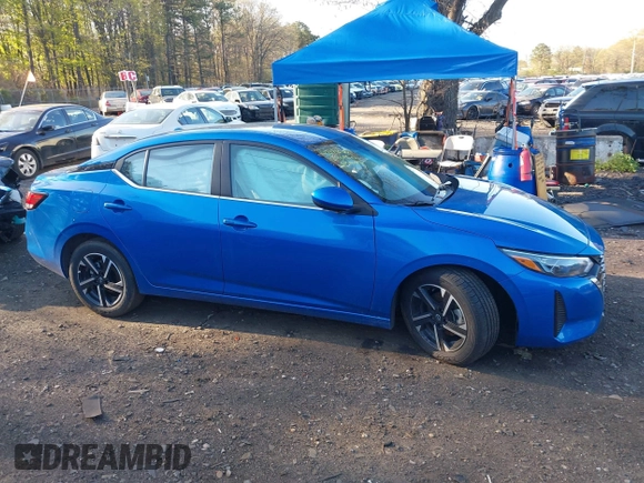 2024 Nissan Sentra SV with VIN 3N1AB8CV9RY345103, listed as a IAAI auction lot 42126051 with 15,702 mi miles and . Bid and sale history available at DreamBid. Image 13.