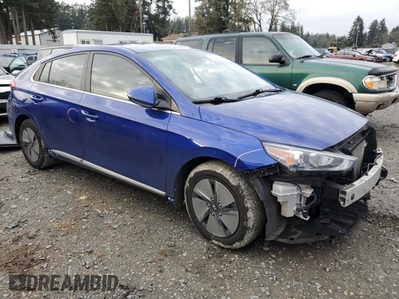 2021 Hyundai Ioniq SE with VIN KMHC75LCXMU248732, listed as a Copart auction lot 85271834 with 57,935 mi miles and Salvage Title. Bid and sale history available at DreamBid. Image 4.