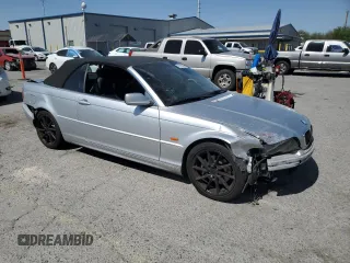 2001 BMW 3 Series 325Ci with VIN WBABS33451JY50461, listed as a Copart auction lot 62185615 with Not provided miles and Salvage title. Bid and sale history available at DreamBid. Image 4.
