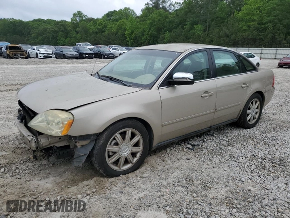 2005 Ford Five Hundred Limited with VIN 1FAFP25165G177756, listed as a Copart auction lot 54862685 with Not provided miles and Salvage title. Bid and sale history available at DreamBid. Image 1.
