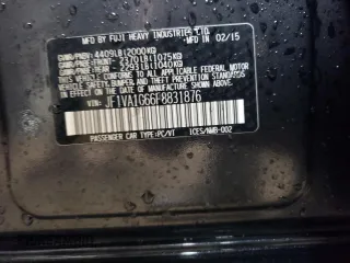 2015 Subaru WRX Limited with VIN JF1VA1G66F8831876, listed as a Copart auction lot 86104834 with 96,701 mi miles and Salvage Title. Bid and sale history available at carsss.com. Image 12.